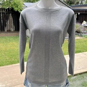 LANDS END Women’s Gray Long Sleeve Sweater Size XS